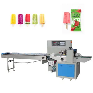 Flow Pack Wrapper Horizontal Food Masks Towel Bag Cutlery Pillow Type Wrapping Packaging Machine