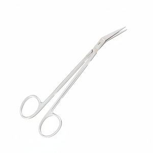 กรรไกรตัดเนื้อเยื่อฟันแบบมีฟันปลาแบบล็อก16.5ซม. กรรไกรตัดเนื้อเยื่อเย็บแผลในห้องปฏิบัติการทำจากสเตนเลสที่ถูกที่สุด - Product Image 1