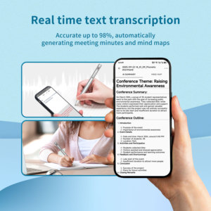 Mini <span class=keywords><strong>Dictaphone</strong></span> Portable 32 Go avec IA, Enregistreur Vocal Numérique IC, Lecteur MP3, pour Réunions et Affaires - Product Image 5