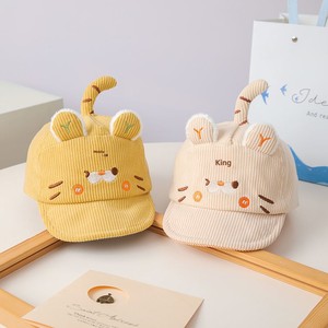 Four Seasons <strong>Childrens</strong> Unisex 6-Panel <strong>Baseball</strong> <strong>Cap</strong> Thickened Peaked Fleece Lining 6-12 Months Cute Cartoon Animal Pattern - Product Image 1