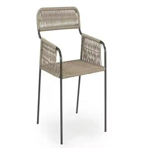 Moderne Simple Loisirs Haute Salle À Manger Tabouret Cuisine Bar Rotin Chaise avec Simple Retour Restaurant Rotin Meubles En Gros - Product Image 1