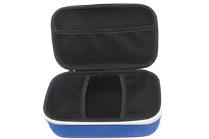 ODM Customizable Square PU Leather Electronics Storage Bag Thickened EVA Travel <b>Carry</b> <b>Case</b> Zipper Closure Big Capacity - Product Image 6