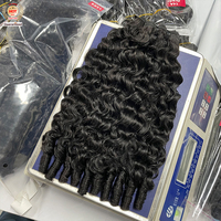 Produsen Rambut Manusia Alami Burma Curl, Produk Tanpa Proses Double Weft, Gaya Keriting Populer, Bundel Rambut Mentah Vietnam