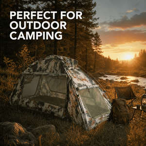 Structure stable résistante au vent, coins renforcés pour un camping confortable en bord de rivière et des voyages de vacances en bord de mer, tente - Product Image 1