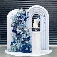 BK-147 Venta al por mayor del fabricante: Suministros de decoración para eventos, Panel de fondo de arco blanco, Soporte de arco redondo para escenario de bodas