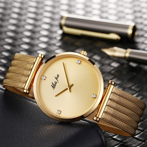 Reloj de cuarzo para mujer, ultrafino, moderno, sencillo, resistente al agua, informal, con correa de red - De moda - Product Image 4
