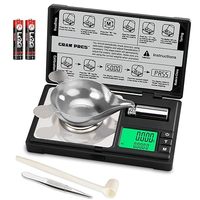 Balance de poche numérique pour bijoux 50g x 0,001g, affichage LCD fin, précision de 0,001 gramme pour diamants et métaux précieux, alimentée par piles