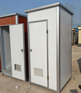 Cabina de ducha móvil individual moderna, bloque de baño exterior, ducha prefabricada, ducha portátil para obra de construcción - Product Image 5