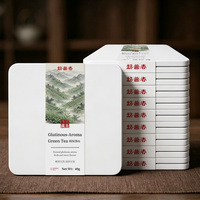 Mini briques de thé vert compressées personnalisées, parfum riz gluant, 40g, approvisionnement direct usine