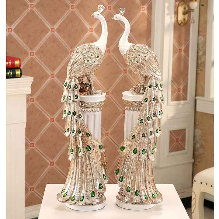 現代の家の装飾孔雀の装飾品