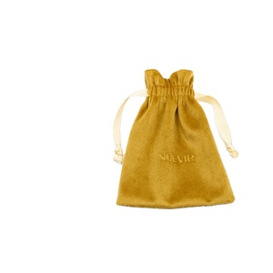 Velvet Pouch for Cosmetics Custom <b>Drawstring</b> <b>Bag</b> for Lipstick Perfume Sample <b>Makeup</b> Brush Beauty Product GWP Packaging - Product Image 1
