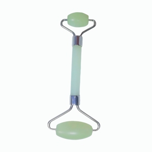 Rodillo facial de jade puro de doble cabezal y herramienta de masaje gua sha a precio de fábrica, utilizados para lifting facial - Product Image 2