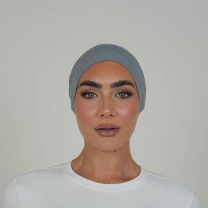Simple muslim under <b>cap</b> <b>hijab</b> solid color daily comfortable wear Customizable Soft Stretchy Breathable Lightweight Comfortable - Product Image 1
