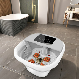 Cubo de baño de spa eléctrico plegable para pies Masajeador de pies conveniente <span class=keywords><strong>con</strong></span> características de relajación Premium - Product Image 5