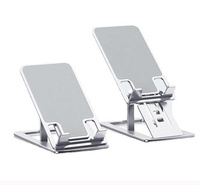 Support de téléphone portable de bureau en métal pliable Support universel pour Smartphone Support de téléphone portable de bureau de tablette Support de support portable