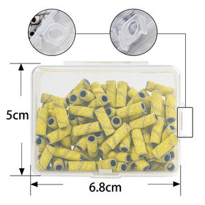 Bandas <span class=keywords><strong>de</strong></span> Lijado para Uñas Mini Zebra con Logotipo Personalizado, 100 Piezas/Caja, 120 #   180 #   <span class=keywords><strong>Anillo</strong></span> <span class=keywords><strong>de</strong></span> papel <span class=keywords><strong>de</strong></span> lija desechable para manicura, color blanco y rosa - Product Image 2