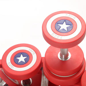 Juego de mancuernas profesionales con temática de <span class=keywords><strong>Superman</strong></span> 3lb 20lb 150lb con estante de almacenamiento para entrenamiento de gimnasio en casa - Product Image 4