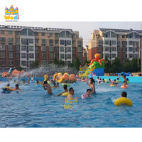 Toboggan aquatique gonflable WODI de qualité commerciale en PVC de 0,55 mm avec toboggan gonflable détachable pour enfants et adultes, OEM disponible