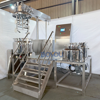 Mélangeur d'émulsion industriel 200L 300L 500L, machine à fabriquer la mayonnaise, machine de production de crème et de lotion, mélangeur sous vide pour gel, pâte à gâteau