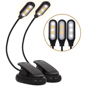 LOHAS LED CRI95 Reading Lamp Clip Eye Protection LED Read Book Light USB Rechargeable Dimmable Read Light Book LED for Reading