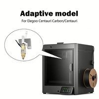 Upgrade Hotend Keramik Kuningan & Baja yang Diperkeras untuk Printer 3D Elegoo Centauri Carbon |   Ekstruder Kepala Cetak Suhu Tinggi