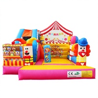 Château gonflable Winsun Clown Molding, résistant au feu, imperméable, PVC sans plomb, installation facile, taille personnalisée, CE