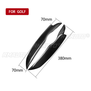 ฝาครอบตกแต่งไฟหน้ารถยนต์คาร์บอนไฟเบอร์ 1 คู่ สำหรับ Volkswagen Golf5 MK5 ปี 2005 2006 2007 2008 2009 อุปกรณ์ตกแต่งรถยนต์ - Product Image 4