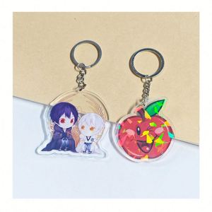 Porte-clés personnalisé écologique imprimé anime, breloques en alliage métallique de qualité supérieure, porte-clés en acrylique personnalisé pour clés - Product Image 6