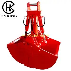 Hydraulic Clamshell Grapple Clamshell Bucket With Rotating For Excavator