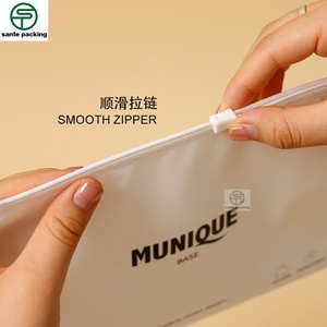 Sacs d'emballage personnalisés pour vêtements, sous-vêtements, sacs en plastique auto-scellants, sacs pour vêtements structurés, sacs à fermeture éclair CPE, les plus vendus - Product Image 4