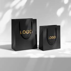 Sacs en papier d'emballage pour vêtements de luxe personnalisés, sacs cadeaux roses pour la vente au détail, avec votre propre logo - Product Image 2