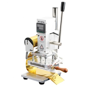 Mini machine de marquage à chaud numérique automatique pour feuille d'or et d'argent, pour logo sur cuir, avec fente en T - Product Image 1