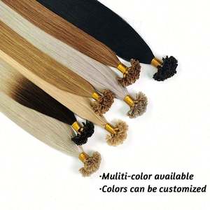 Extensiones de Cabello Humano Remy Real Amygirl, Cabello Chino, 8-22 Pulgadas, 0.5g/s, 100 Mechones, Punta en U, Queratina, Paquete de 50g - Product Image 3