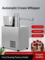 Machine à fouetter la crème entièrement automatique 220V, nouvelle génération, pour comptoir, usage commercial (boulangeries, pâtisseries, salons de thé, cafés)