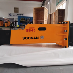 Martillo Hidráulico SOOSAN SB 45 Tipo Caja con Motor para Retroexcavadoras, Miniexcavadoras y Accesorios para Minicargadoras de 7-14 Toneladas, 1 Año de Garantía - Product Image 1