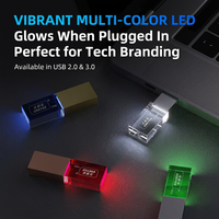 Clé USB en métal cristal 64 Go gravée au laser, cadeau de mariage, logo personnalisé, OEM, vente en gros