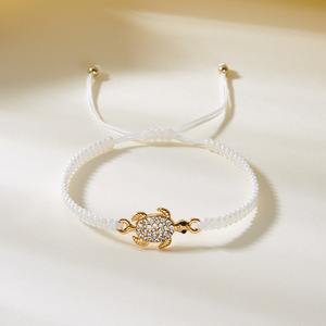 Lc20250502 Bán Buôn Tùy Chỉnh Handmade Phụ Nữ Người Đàn Ông May Mắn Tình Bạn Macrame Dây Dây Dệt Bện Dây Rùa Biển Vòng Đeo Tay Quyến Rũ - Product Image 2