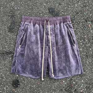 Pantalones Cortos Deportivos para Hombre, 100% Algodón, Cintura Elástica con Cordón, Estilo Desgastado, Personalizados - Product Image 1