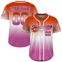 Maillot de baseball personnalisé pour jeunes, style américain, vente en gros OEM, gilet de baseball par sublimation, maillot de baseball imprimé sur mesure, ensemble complet de baseball