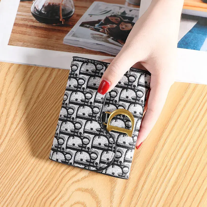 Small Purses Fashion Ladies Purse Wallets Short Clutch Coin Purses Fold Leather Wallets for Women