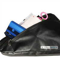 Sac de vélo 100% étanche, sac de vélo triangulaire, grande pochette pour tube de vélo, sac de cadre à libération rapide, 2L