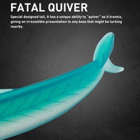 Leurre de pêche en eau salée Cheery 115mm/6g, matériel de pêche artificiel en PVC, leurre de pêche au morue, tête de jig, hameçon, leurre souple en plastique type Shad