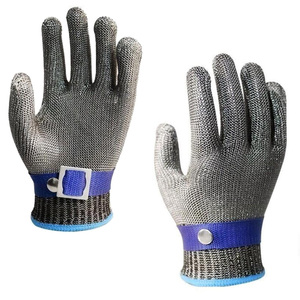 Gants de sécurité <span class=keywords><strong>anti</strong></span>-<span class=keywords><strong>coupure</strong></span> en acier inoxydable ANSI 9 pour <span class=keywords><strong>cuisine</strong></span>, revêtement en maille métallique, EN388, résistance à la <span class=keywords><strong>coupure</strong></span> de niveau 5, résistance à l'abrasion, YULAN - Product Image 4