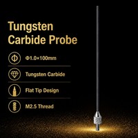 Sonde à pointe plate en carbure de tungstène SD1.0X100mm avec filetage M2.5, stylet de mesure de précision pour indicateur à cadran, pièce de rechange pour micromètre