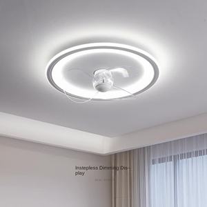 JYX112พัดลมเพดาน LED 40W แบบโมเดิร์น96ซม. สำหรับห้องนั่งเล่นตัวควบคุมกลไกระบบ USB ควบคุมพลังงานก๊าซ RV ใช้กลางแจ้งใช้ระยะไกล - Product Image 2