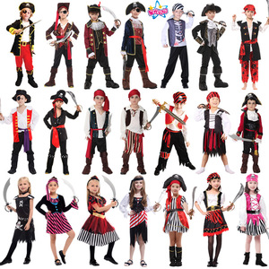 Disfraz de Pirata para Niños y Adultos, Traje de Actuación, Material de Poliéster, Primavera 2025, Disfraz de Escenario, Europa América - Product Image 1