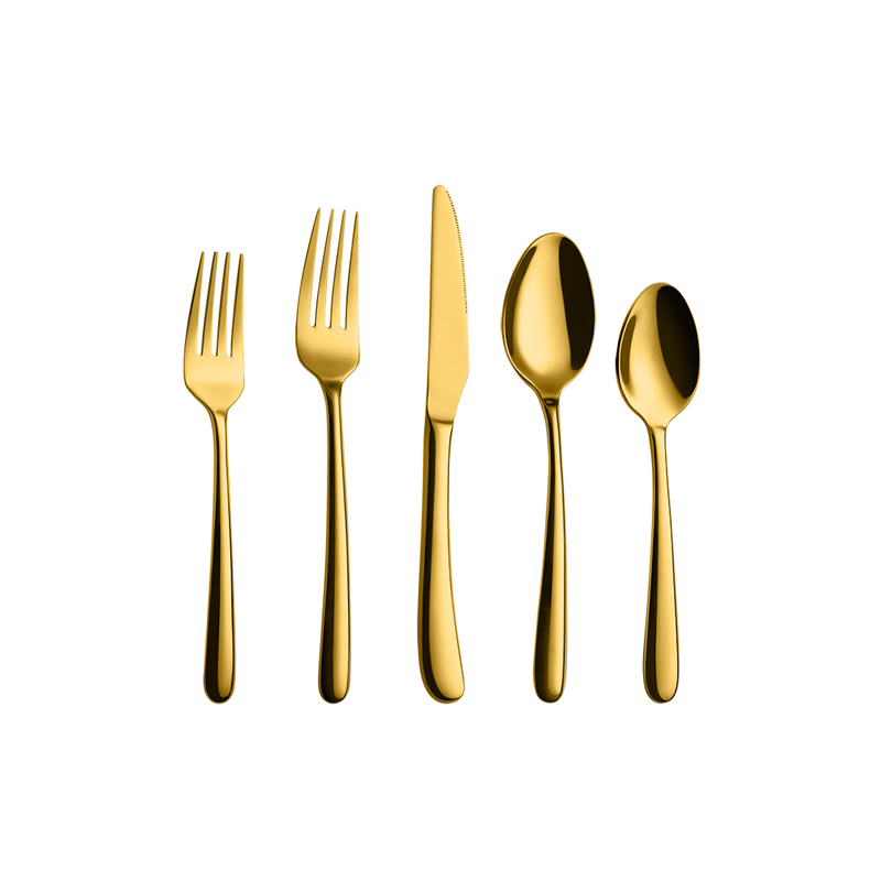 5 pieces set in gold