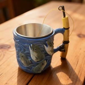 Nuovo Arrivo: Tazza in Resina Stile Americano 'Il Sogno dell'Angler', Tazza 'Il Sogno del Pescatore' - Product Image 3