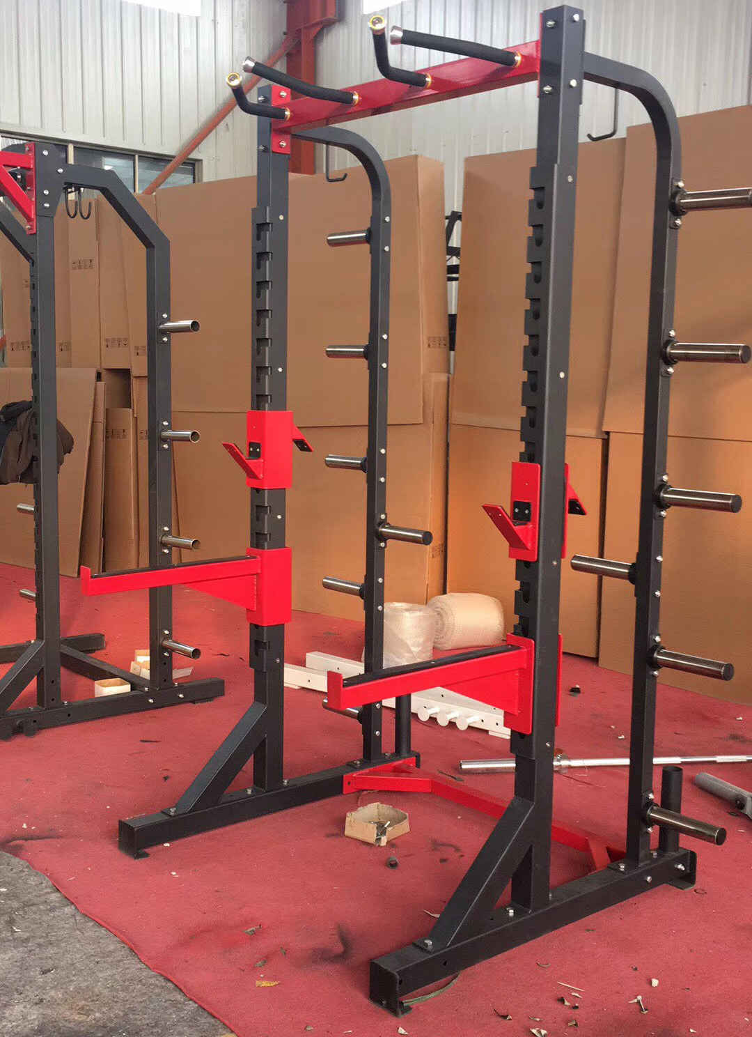 Фитнес-оборудование Glory, тренажерный зал, половинная стойка, клетка, приседание, стойка