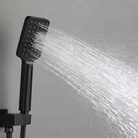 Robinet mitigeur thermostatique mural, eau chaude et froide, noir mat, livraison gratuite